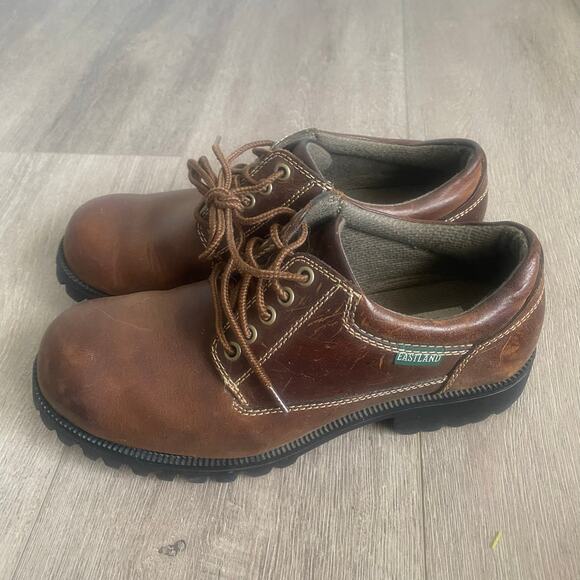 Eastland Other - EASTLAND Mens Lacer Beams Dark Brown Leather Lace Up Boot Shoe Size 8.5 NEW‎
